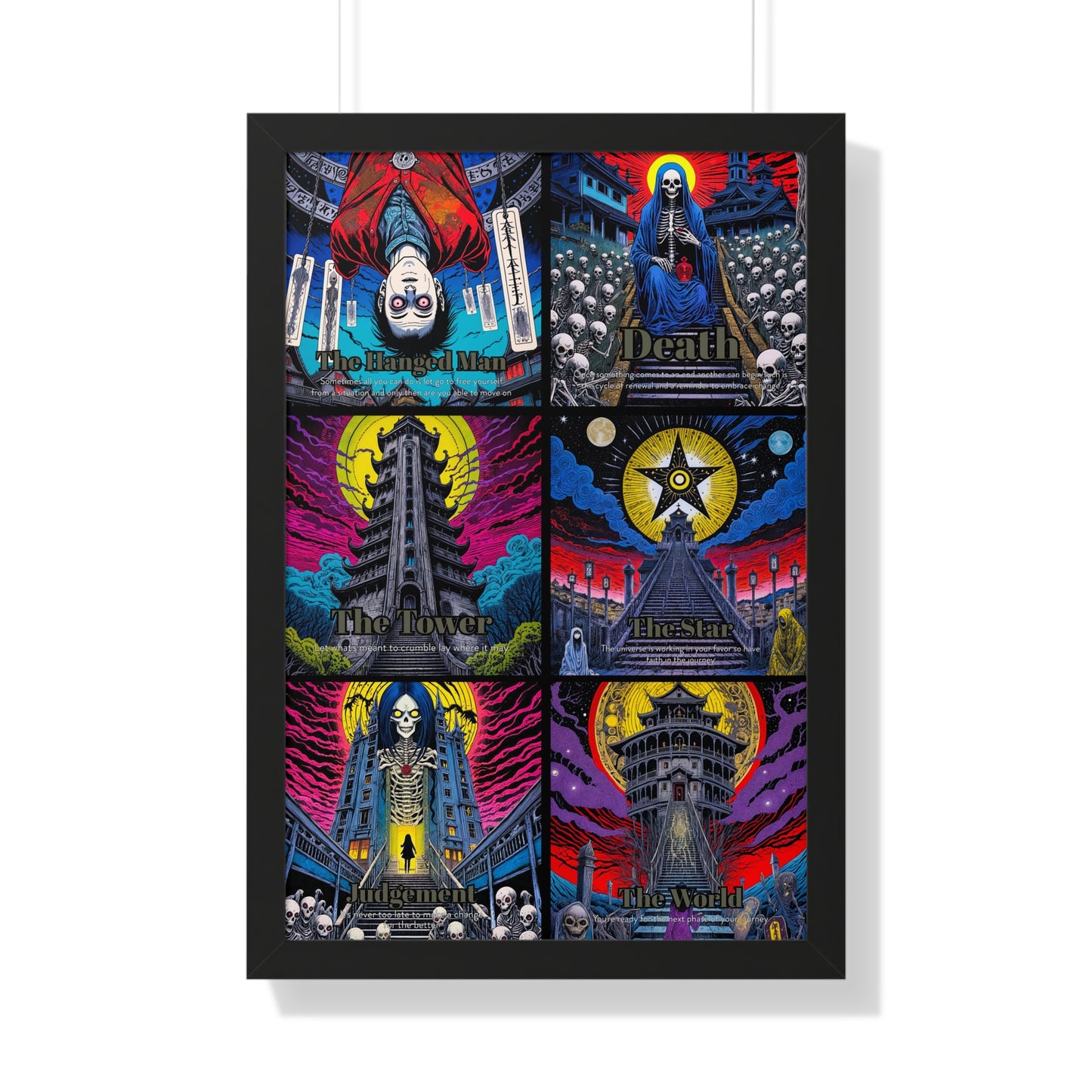 Major Arcana 4 of 4 Framed Vertical Poster