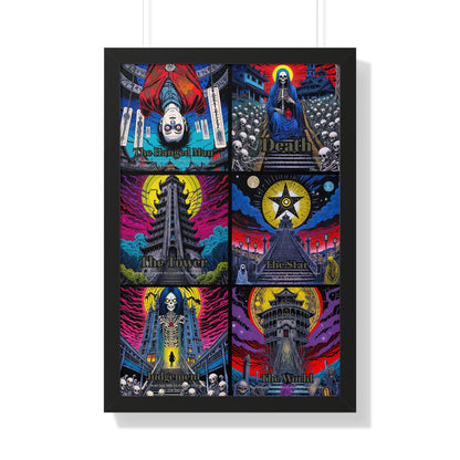 Major Arcana 4 of 4 Framed Vertical Poster