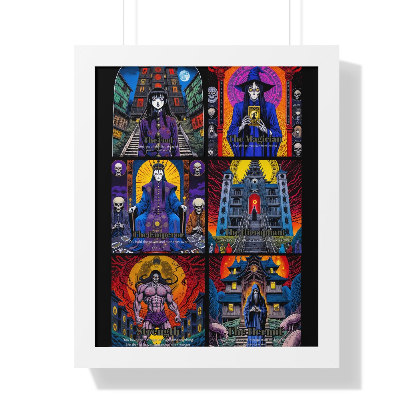 Major Arcana 1 of 4 Framed Vertical Poster