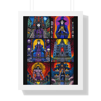 Major Arcana 1 of 4 Framed Vertical Poster