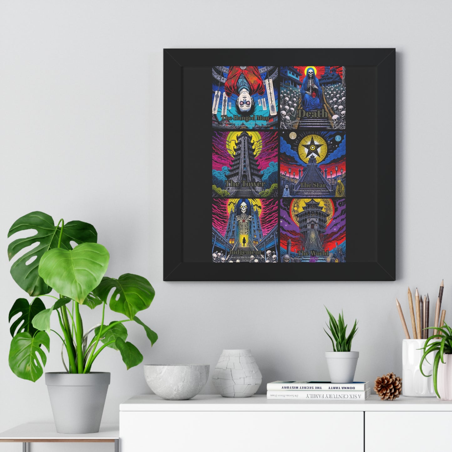 Major Arcana 4 of 4 Framed Vertical Poster