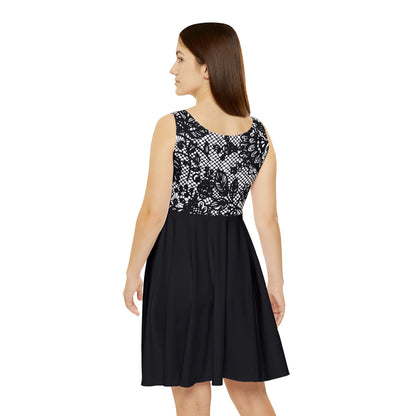 Split Flower Lace Fated MC Women's Skater Dress