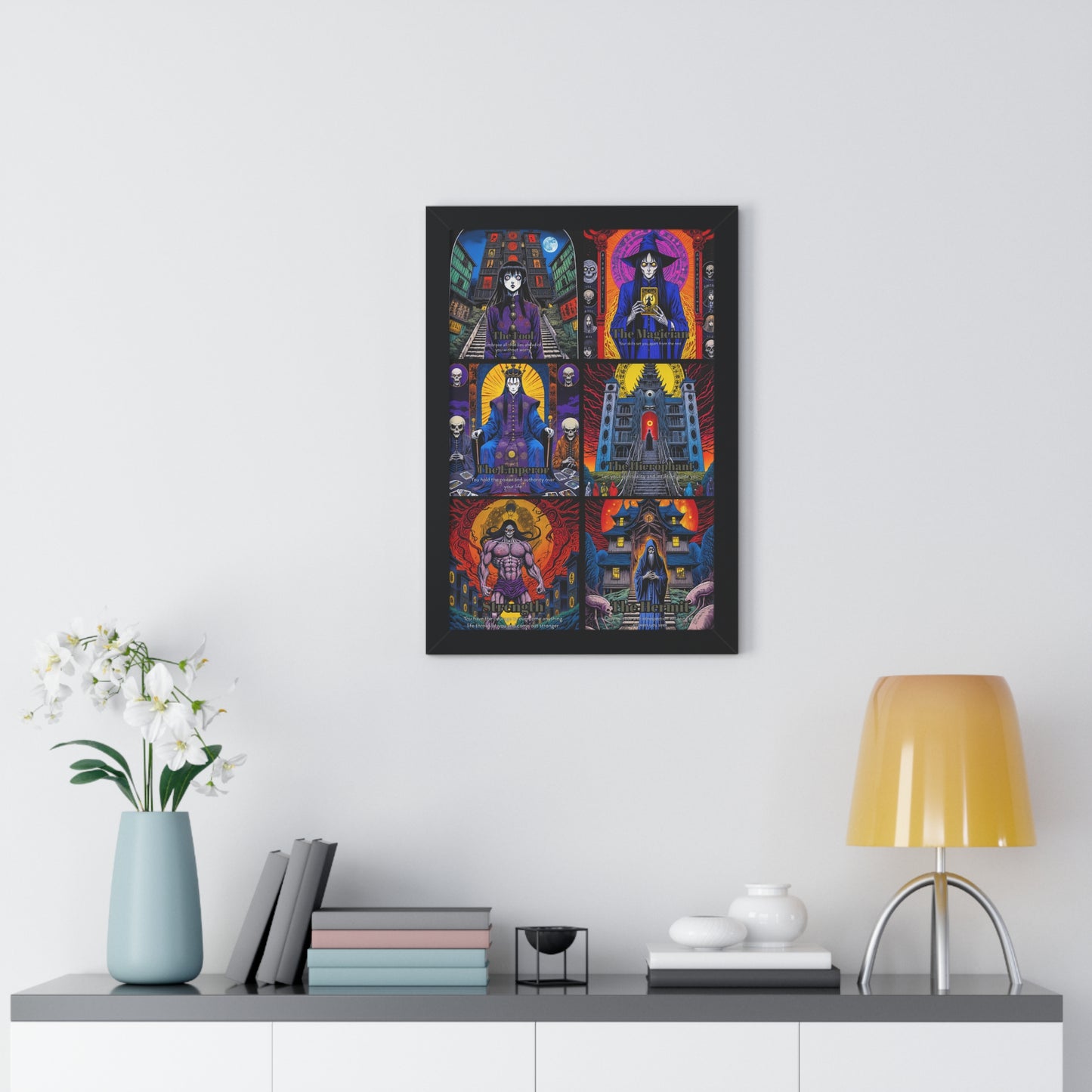Major Arcana 1 of 4 Framed Vertical Poster