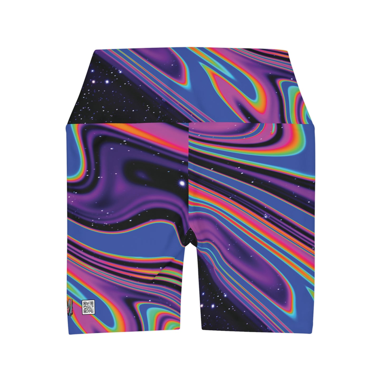 Far Out Daydream Alice High Waisted Yoga Shorts