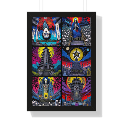 Major Arcana 4 of 4 Framed Vertical Poster