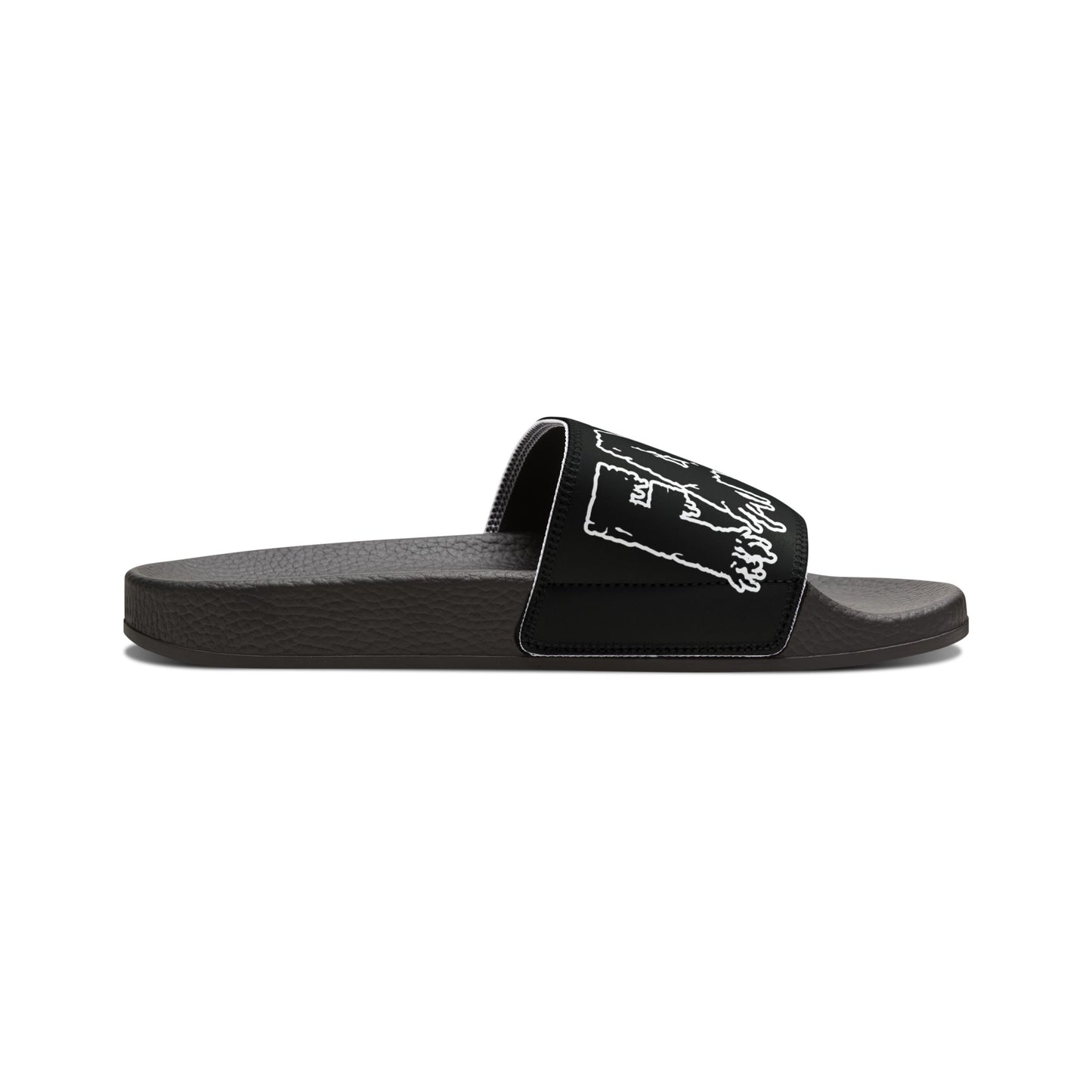 Fated Black Band - Women's PU Slide Sandals