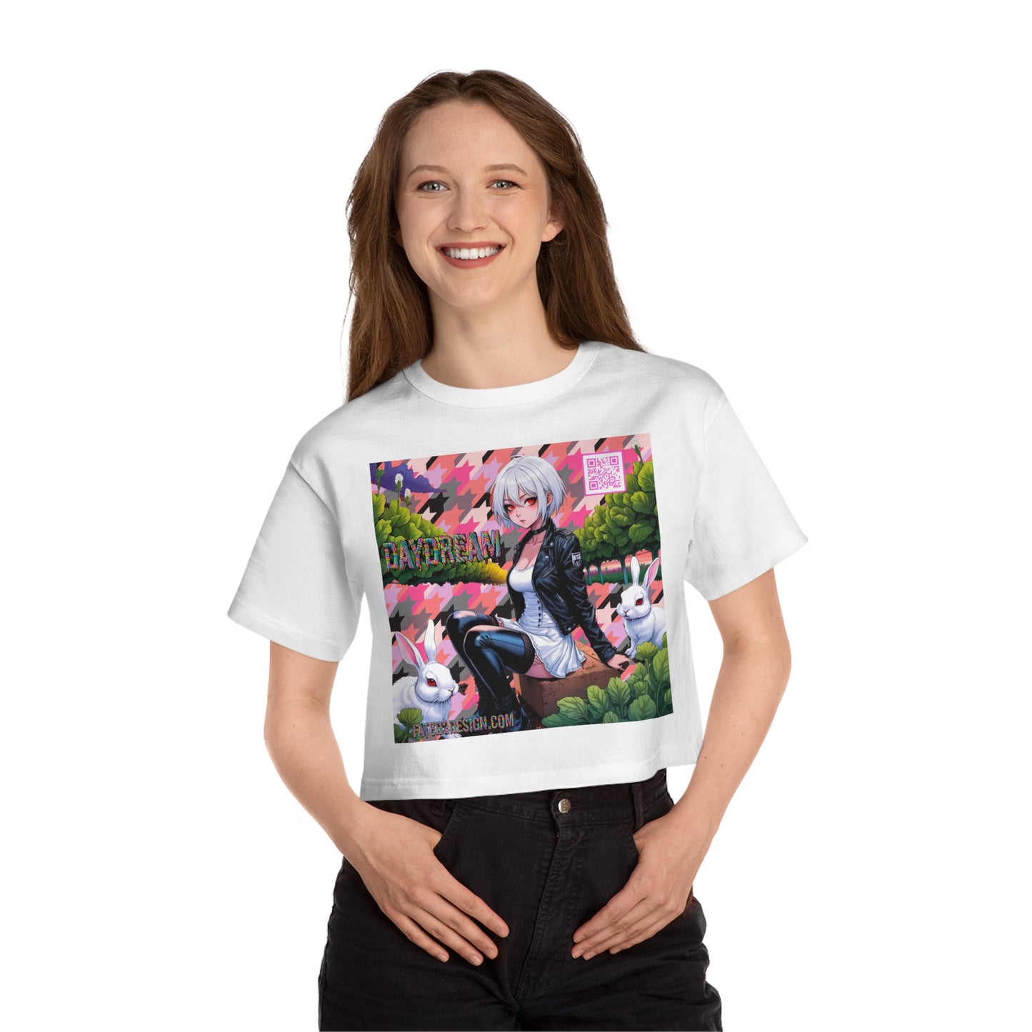 Pink Bomber Daydream Champion Cropped T-Shirt