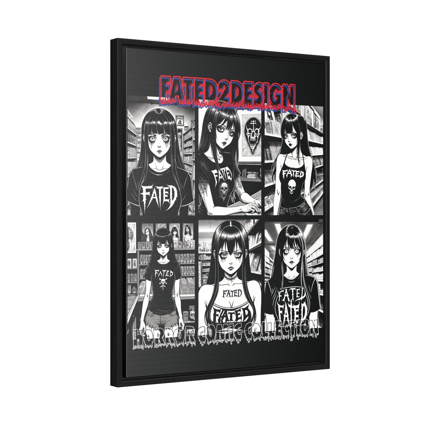 Horror Comic Collection Framed Wall Art