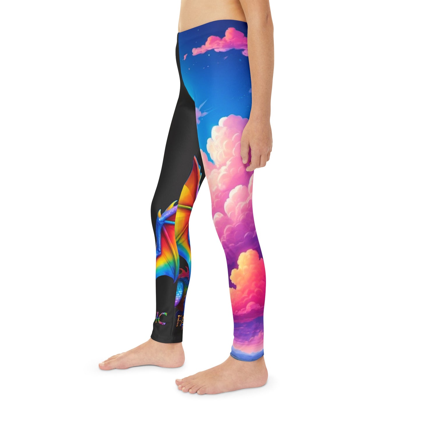 The Nova Dragon V2 Split - Fate and Magic - Youth Full-Length Leggings
