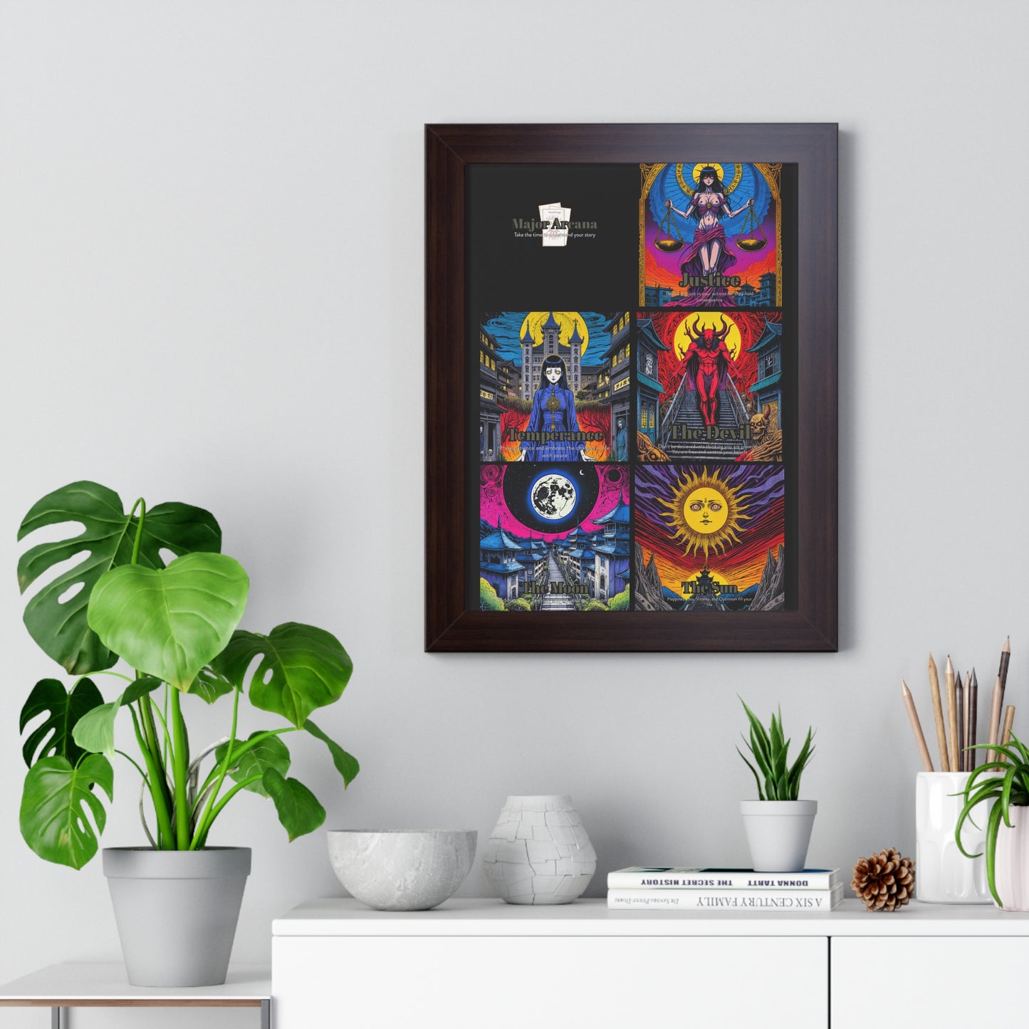 Major Arcana 3 of 4 Framed Vertical Poster