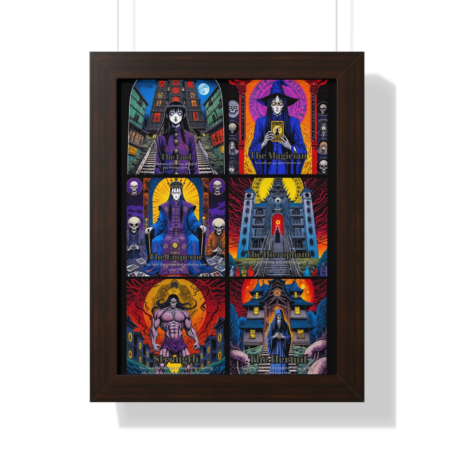 Major Arcana 1 of 4 Framed Vertical Poster