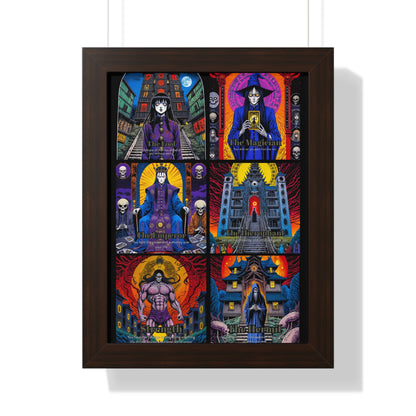Major Arcana 1 of 4 Framed Vertical Poster
