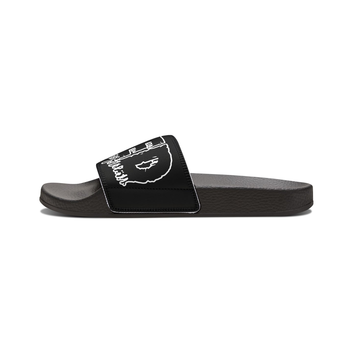 Fated Black Band - Women's PU Slide Sandals