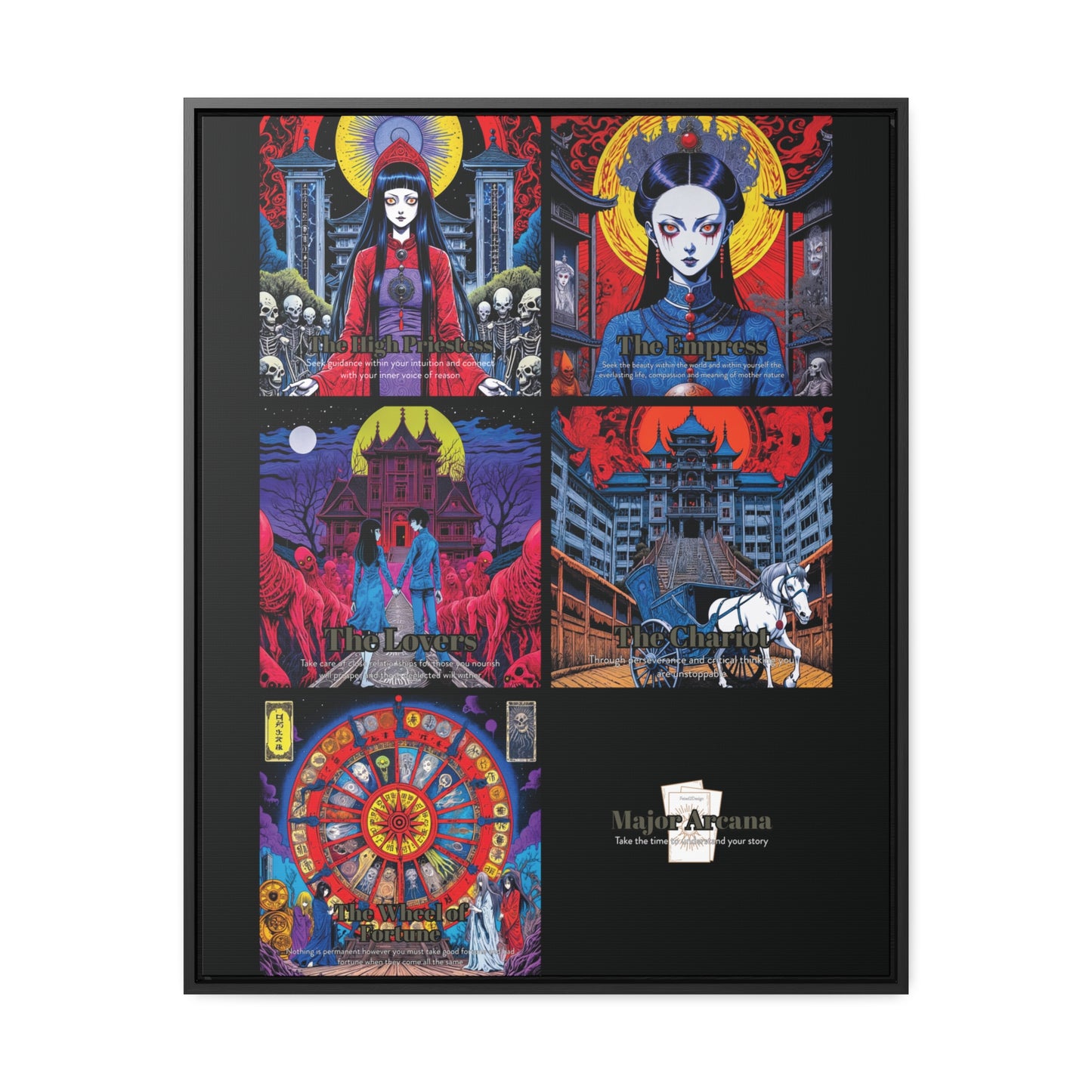 Major Arcana 2 of 4 - Framed Wall Art