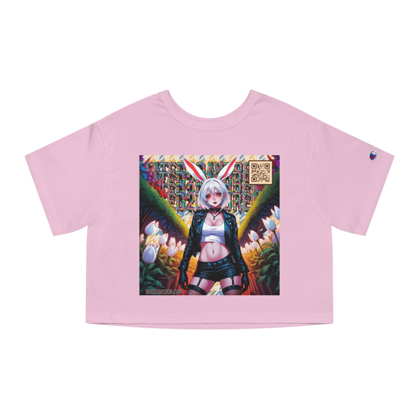 Blue and Yellow Bomber Daydream Champion Cropped T-Shirt