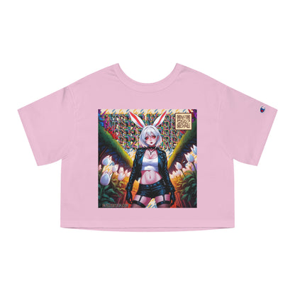 Blue and Yellow Bomber Daydream Champion Cropped T-Shirt