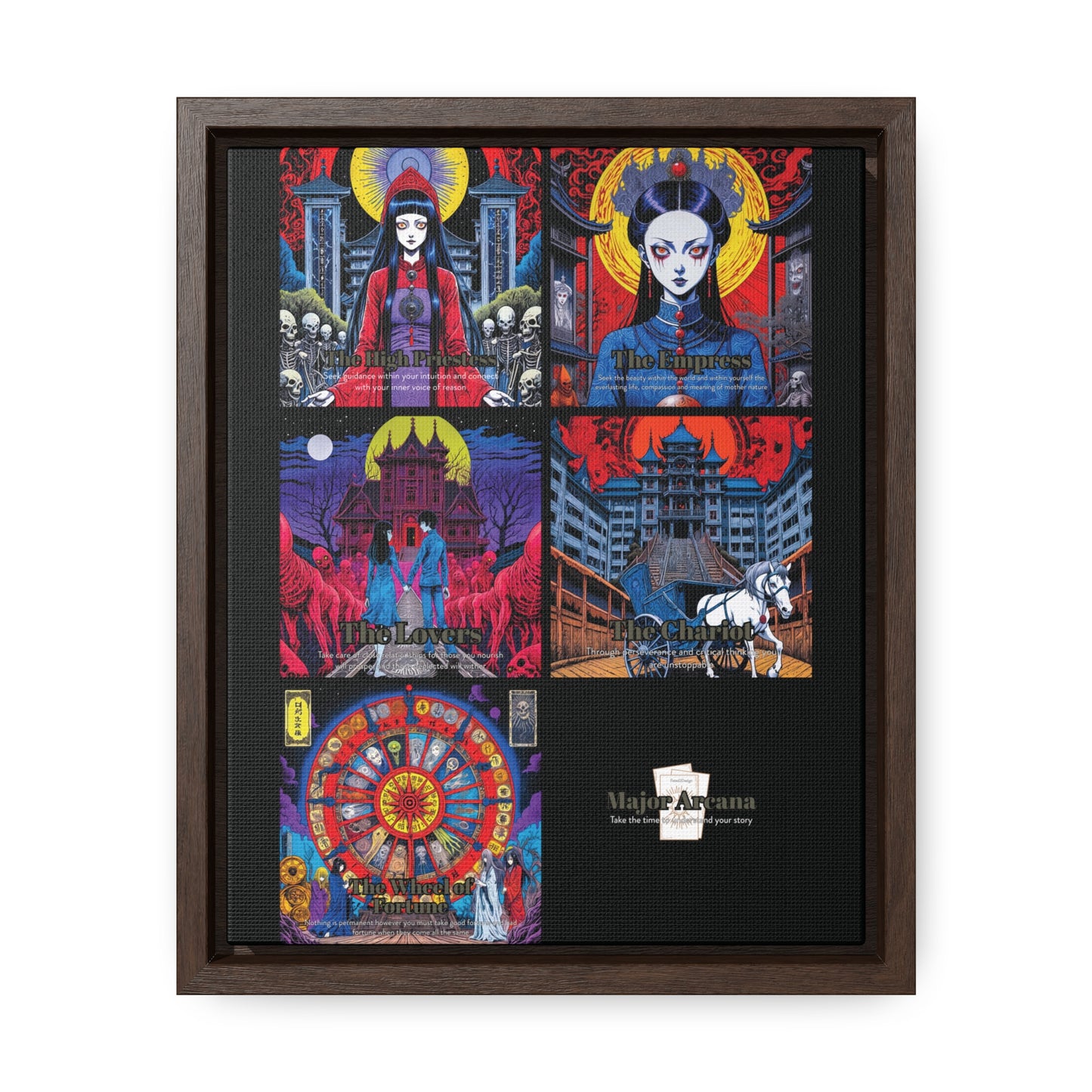 Major Arcana 2 of 4 - Framed Wall Art