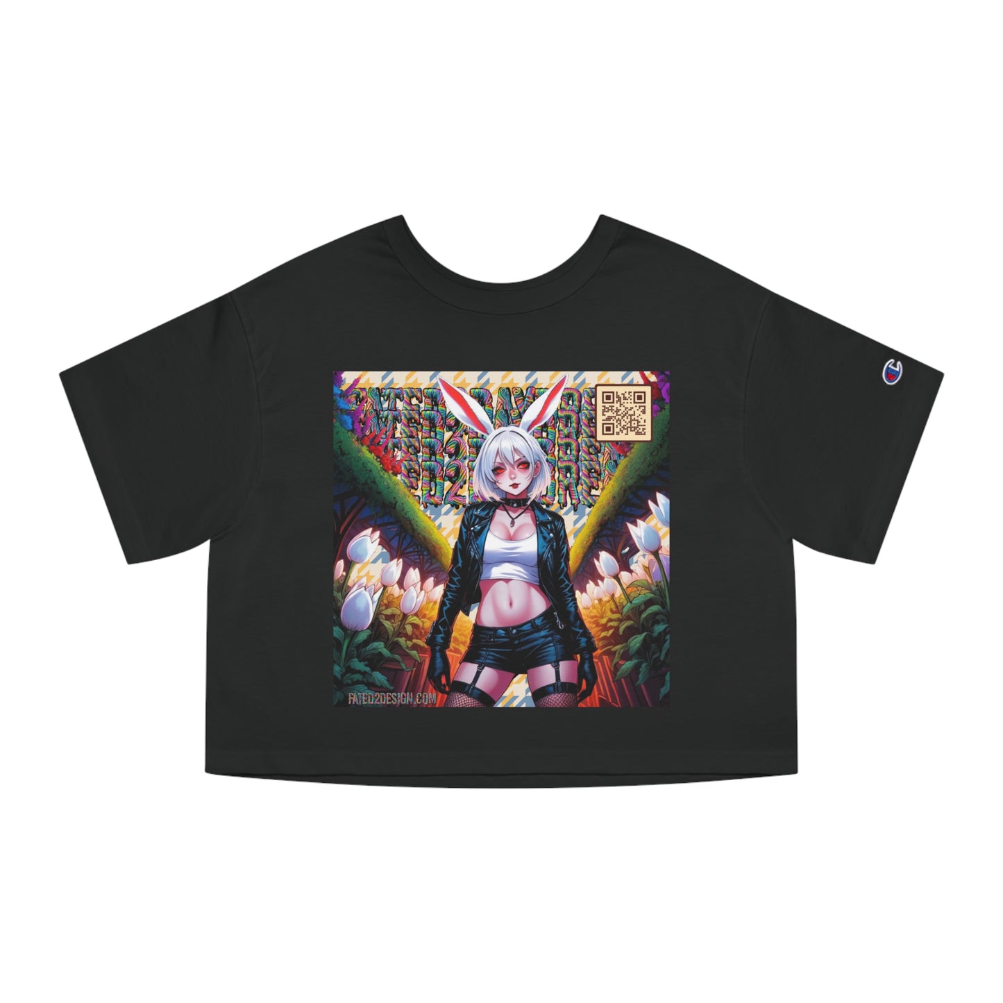 Blue and Yellow Bomber Daydream Champion Cropped T-Shirt