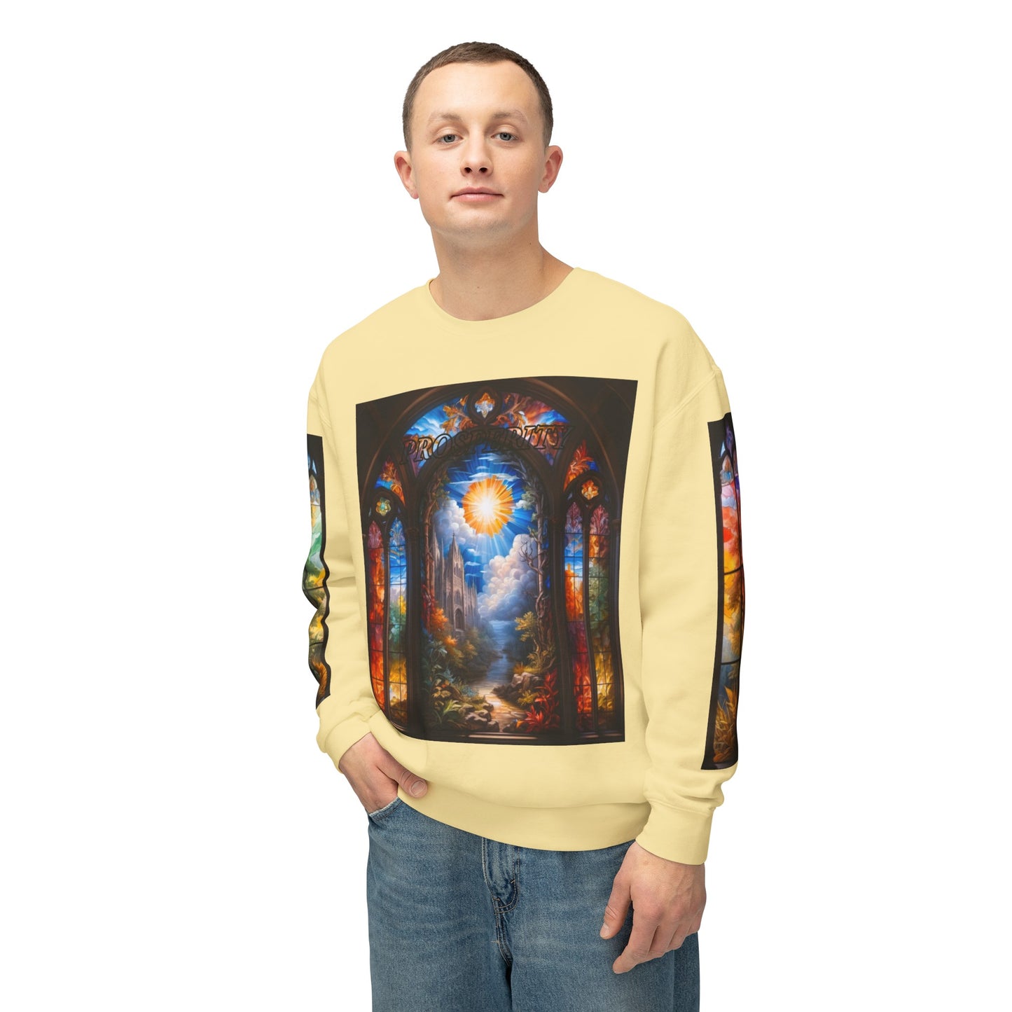 Prosperity - Divine Tragedy - Unisex Lightweight Crewneck Sweatshirt