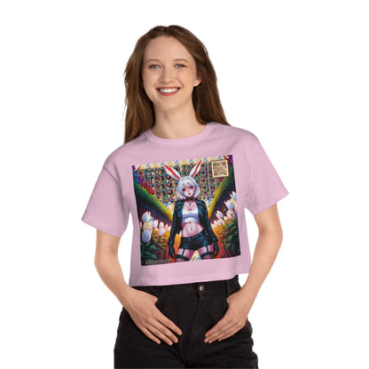 Blue and Yellow Bomber Daydream Champion Cropped T-Shirt