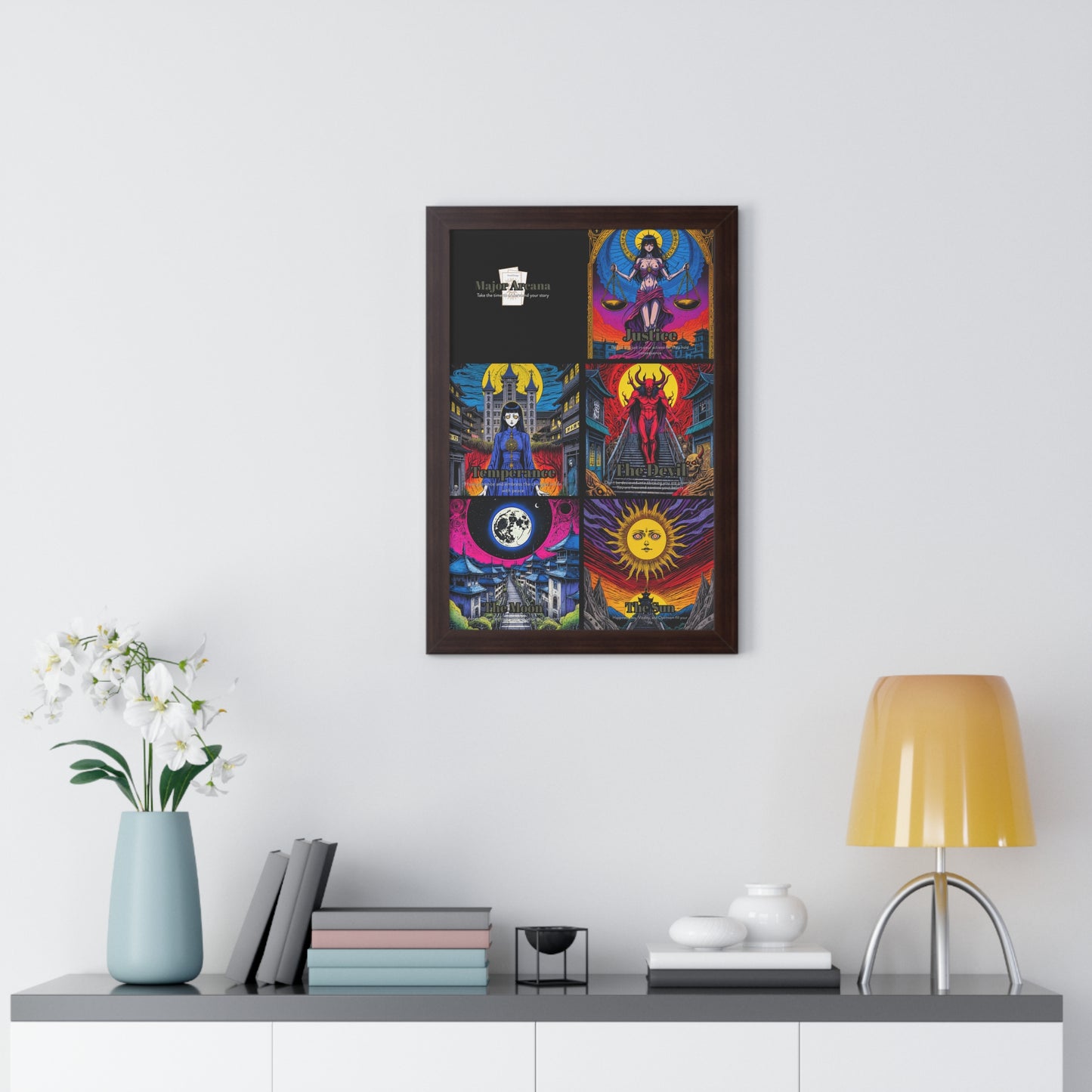 Major Arcana 3 of 4 Framed Vertical Poster