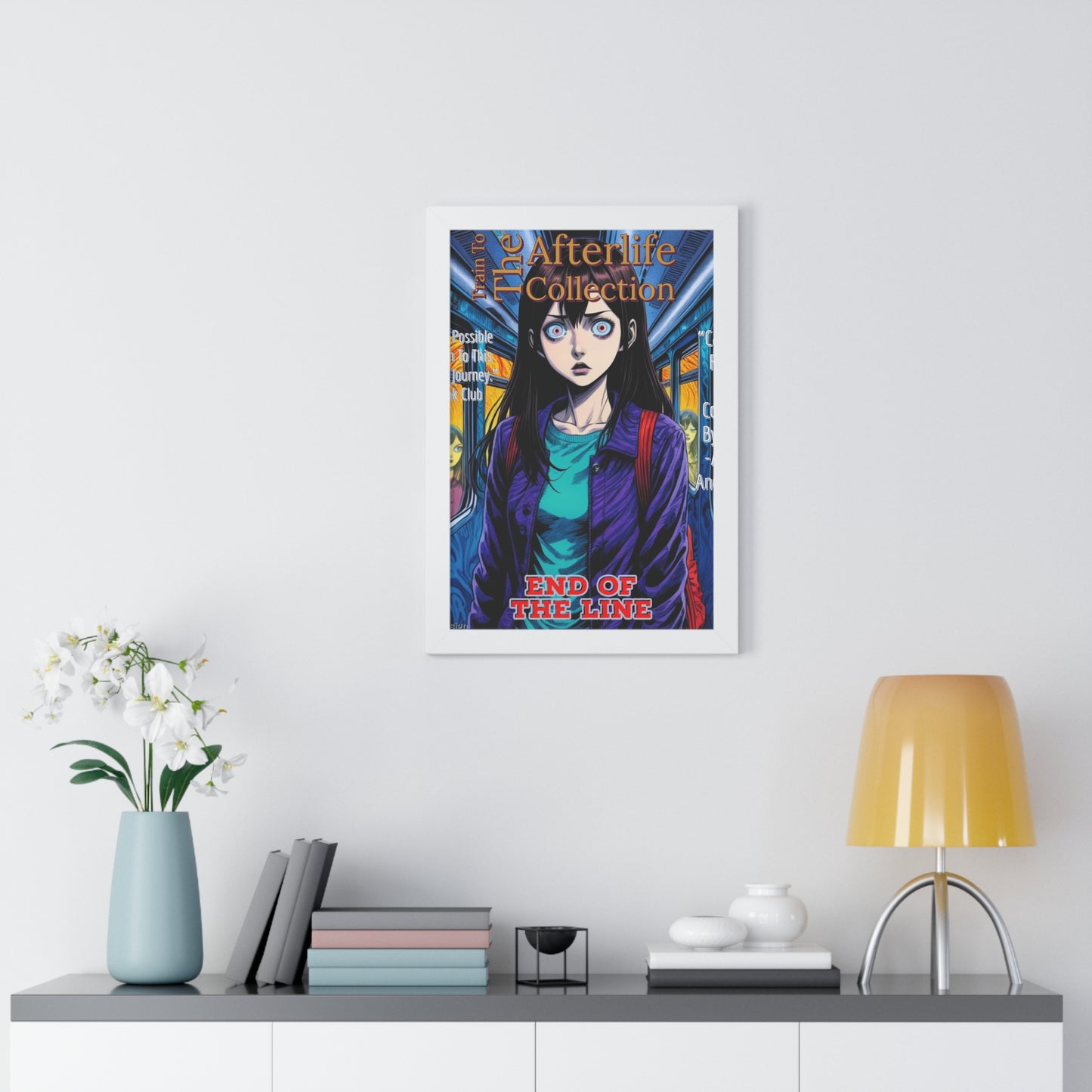 Train To The Afterlife B5 Framed Vertical Poster