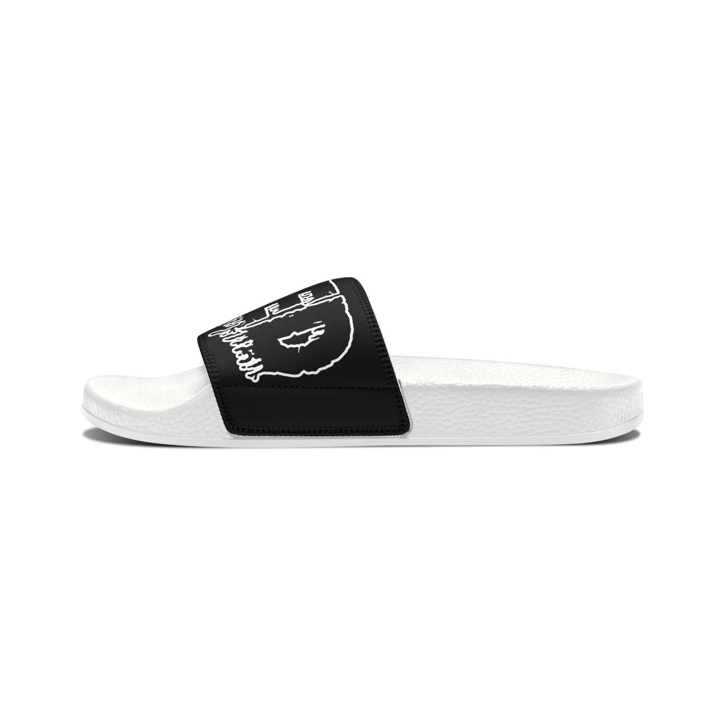 Fated Black Band - Women's PU Slide Sandals