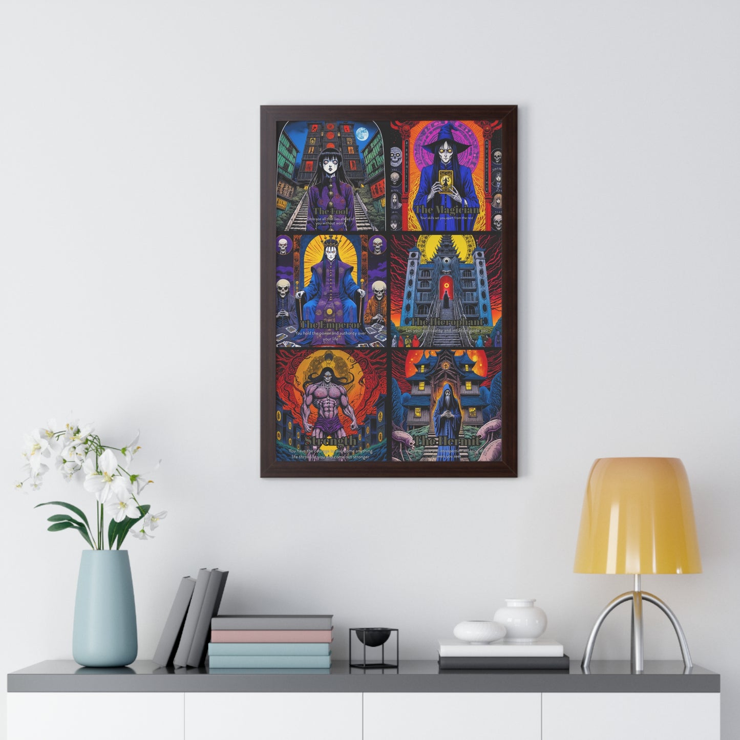 Major Arcana 1 of 4 Framed Vertical Poster