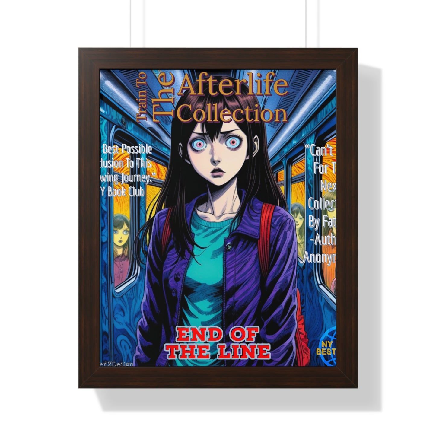 Train To The Afterlife B5 Framed Vertical Poster