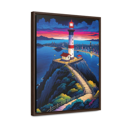 The Cliff Lighthouse 6 - Framed Wall Art
