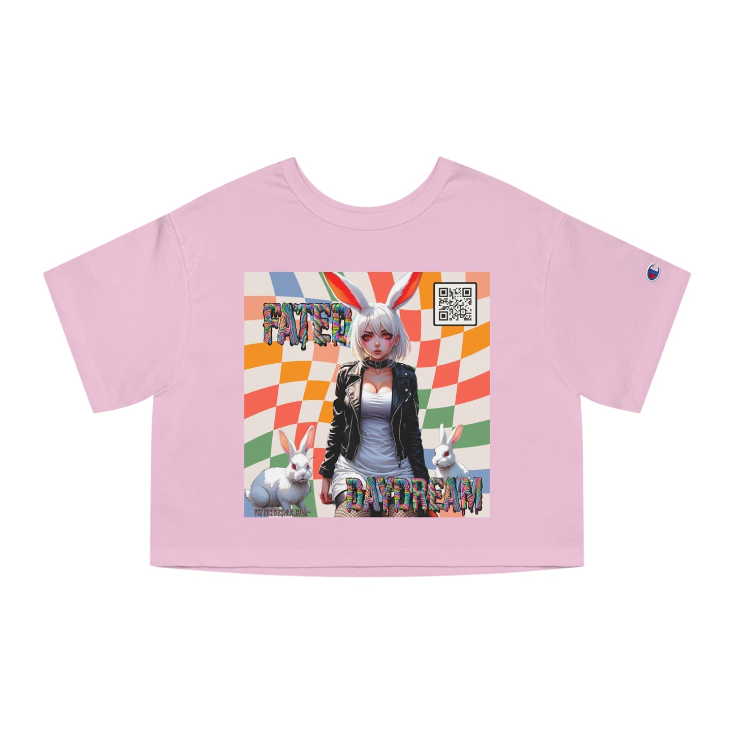 Checkered Daydream Champion Cropped T-Shirt