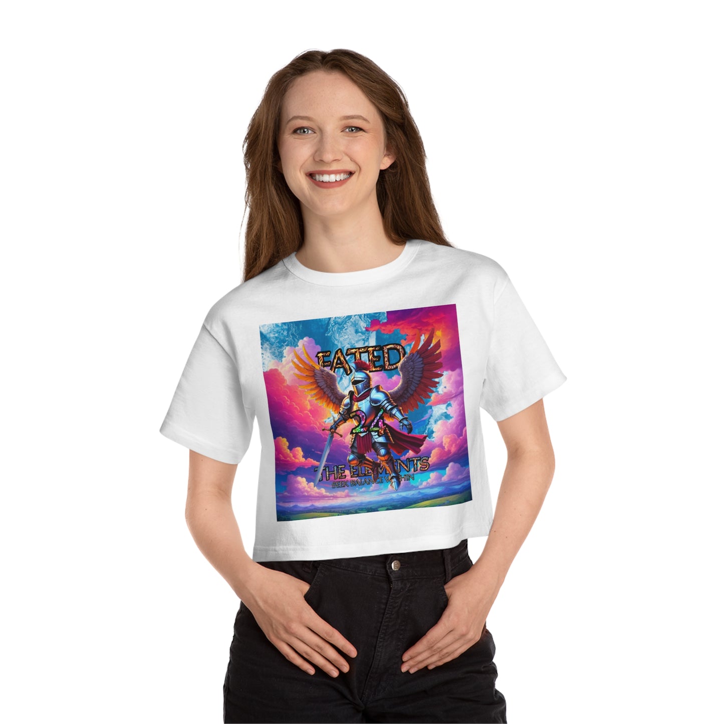 The Knight - Fate and Magic - Champion Cropped T-Shirt