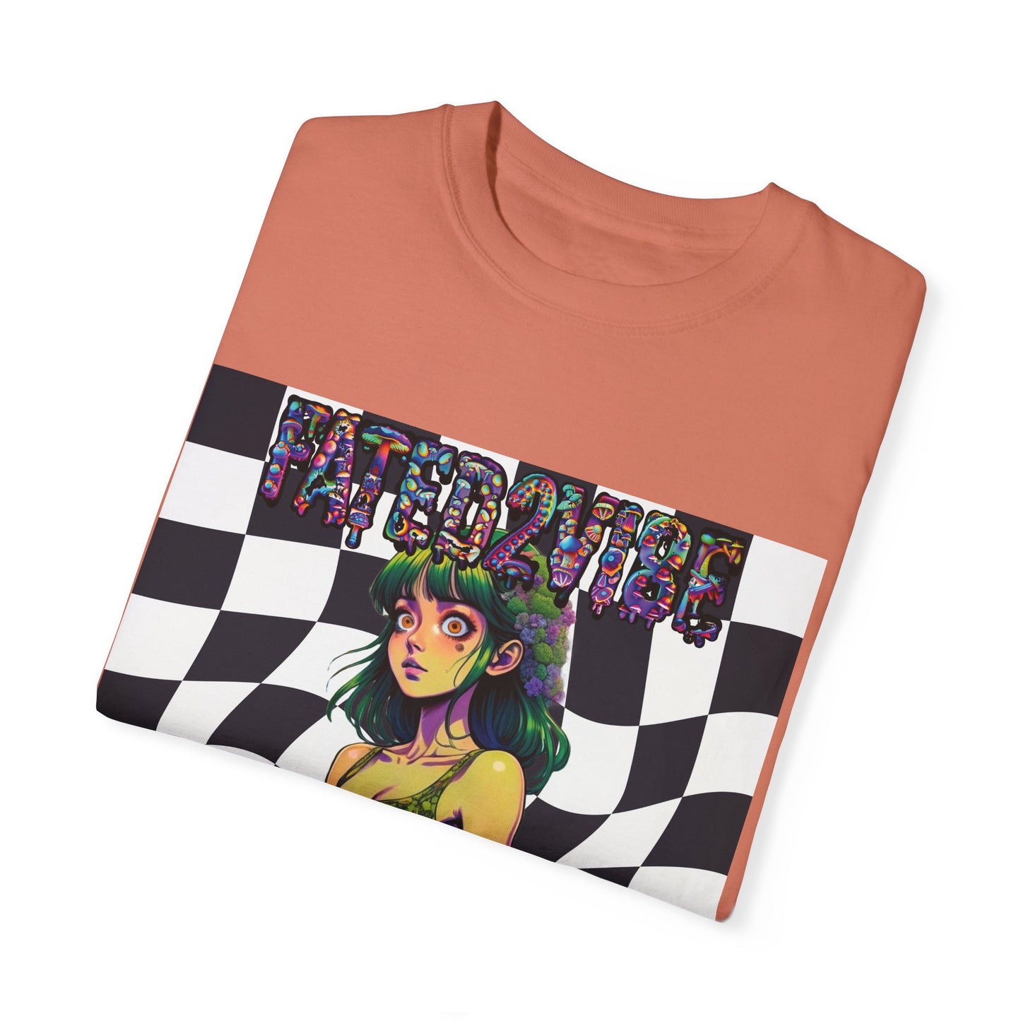 Fated2VIBE Checkered Print V2 - Unisex T-shirt