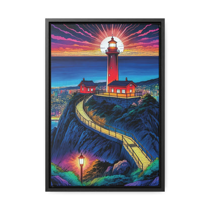 The Cliff Lighthouse 2 - Framed Wall Art