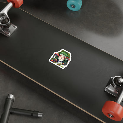 Mushroom Girl V2 Good Vibes Die-Cut Stickers