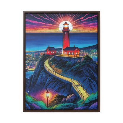 The Cliff Lighthouse 2 - Framed Wall Art