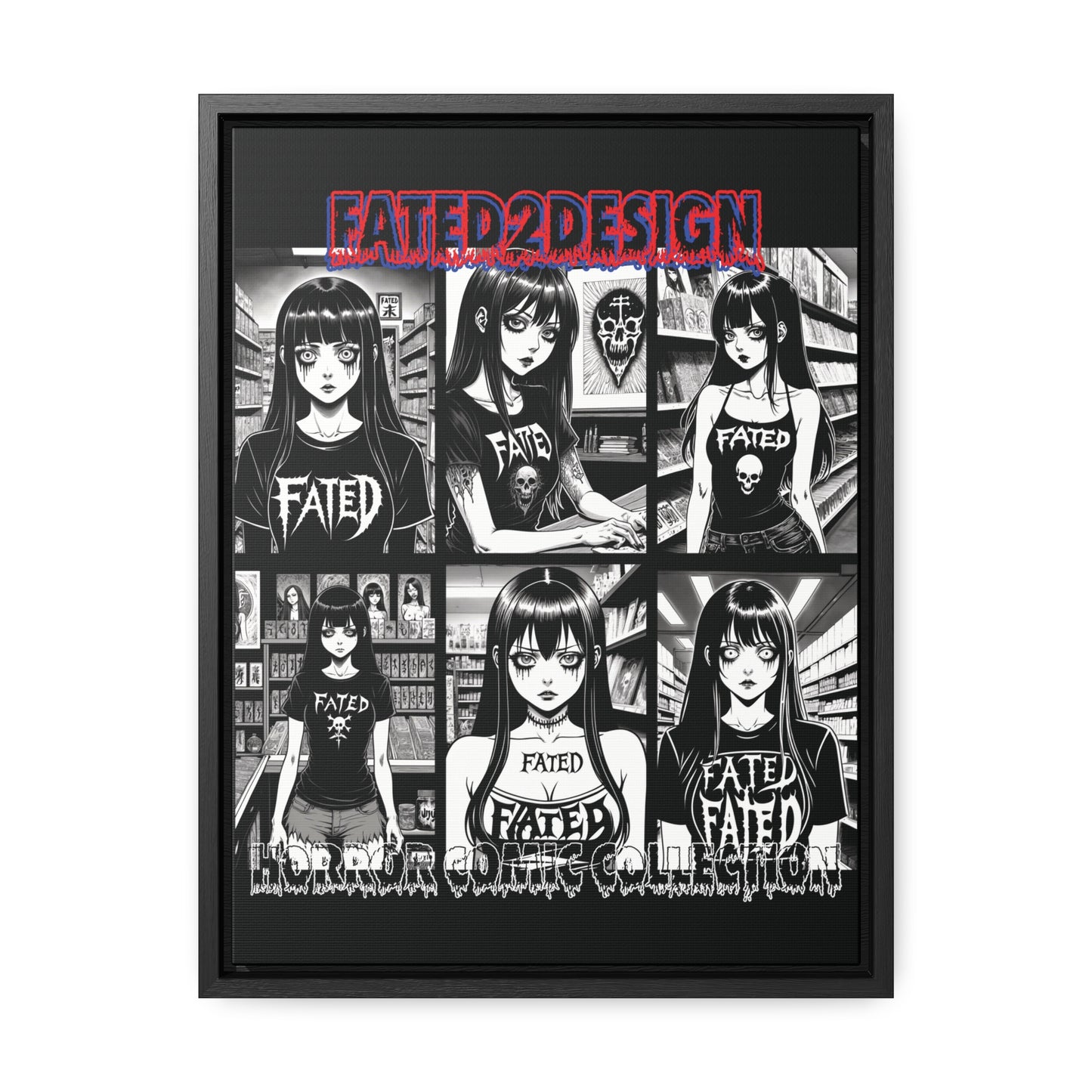 Horror Comic Collection Framed Wall Art