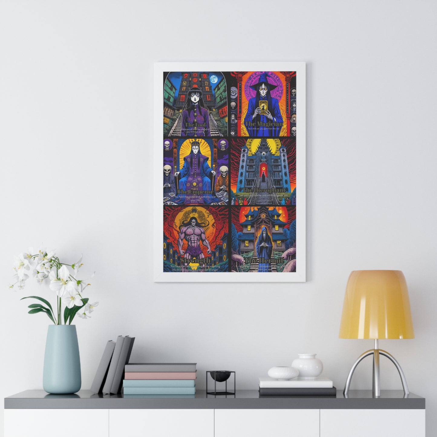 Major Arcana 1 of 4 Framed Vertical Poster