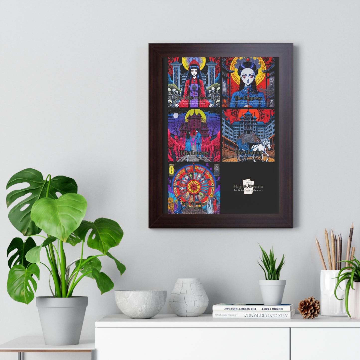Major Arcana 2 of 4 Framed Vertical Poster