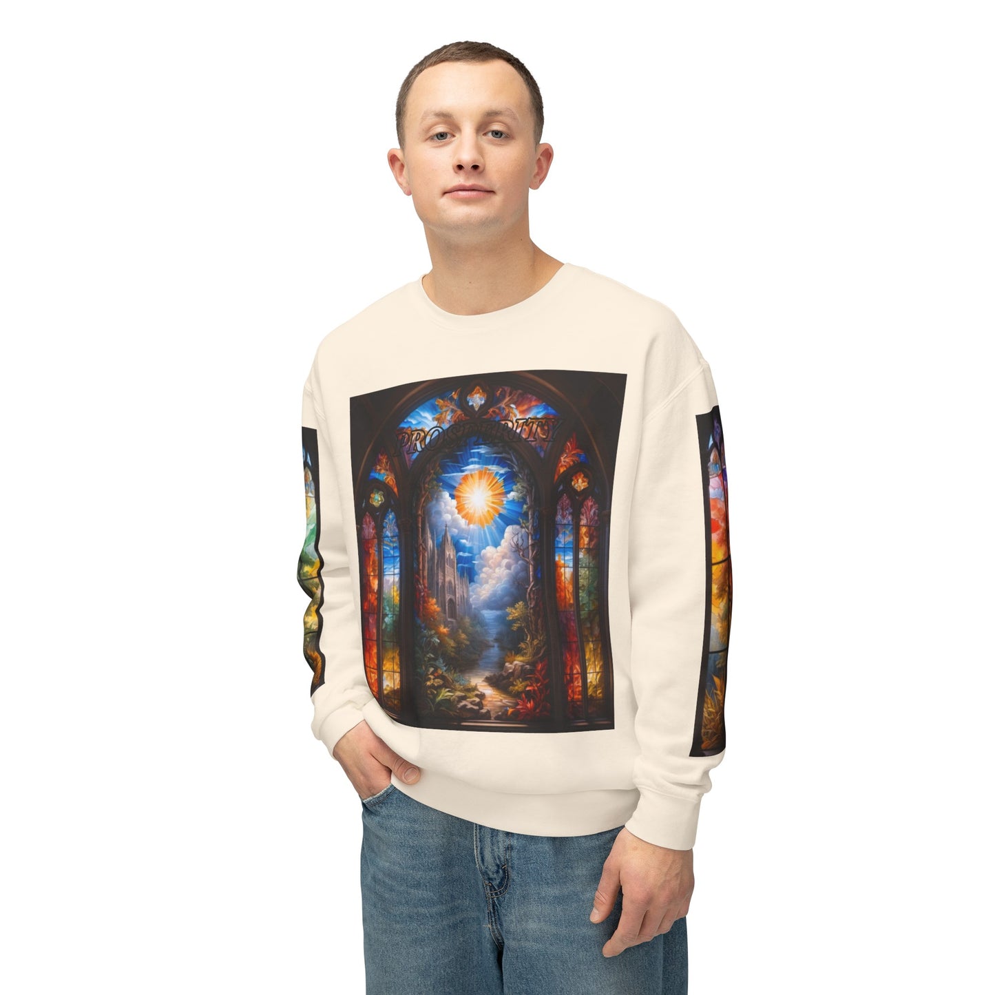 Prosperity - Divine Tragedy - Unisex Lightweight Crewneck Sweatshirt