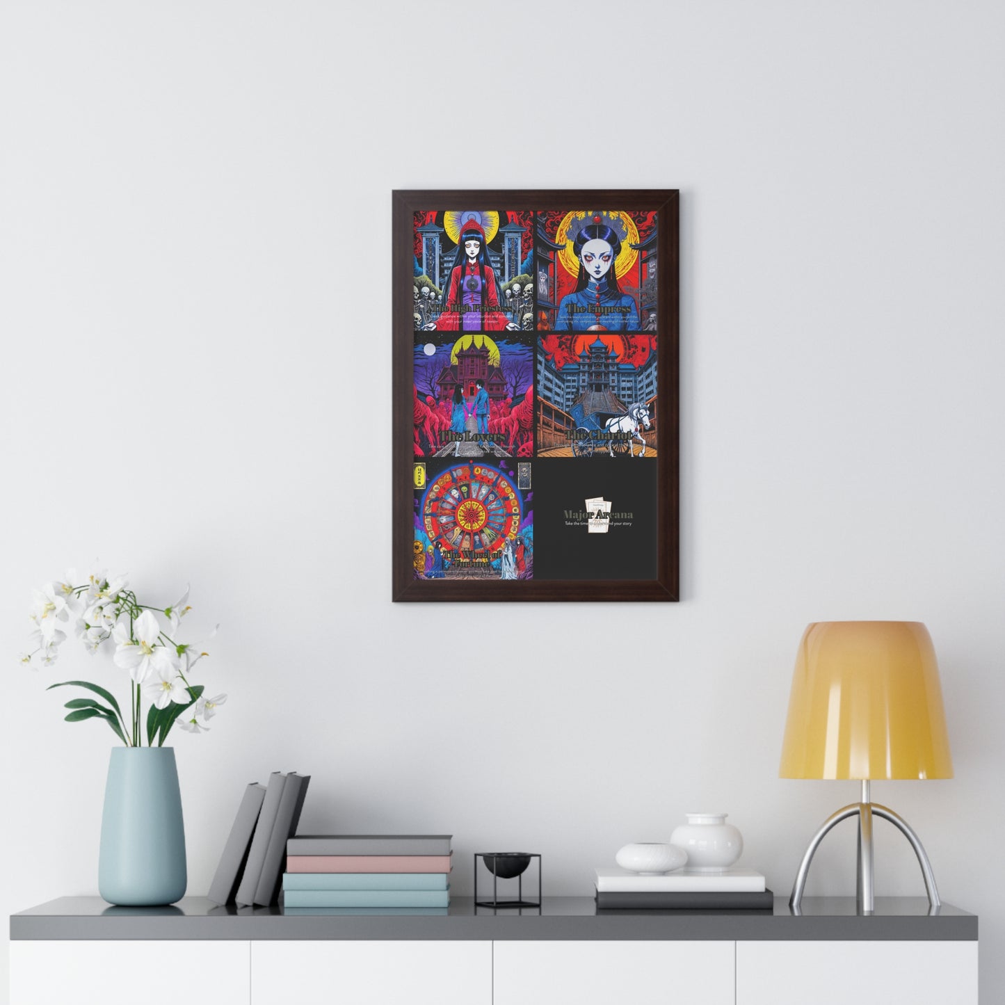 Major Arcana 2 of 4 Framed Vertical Poster