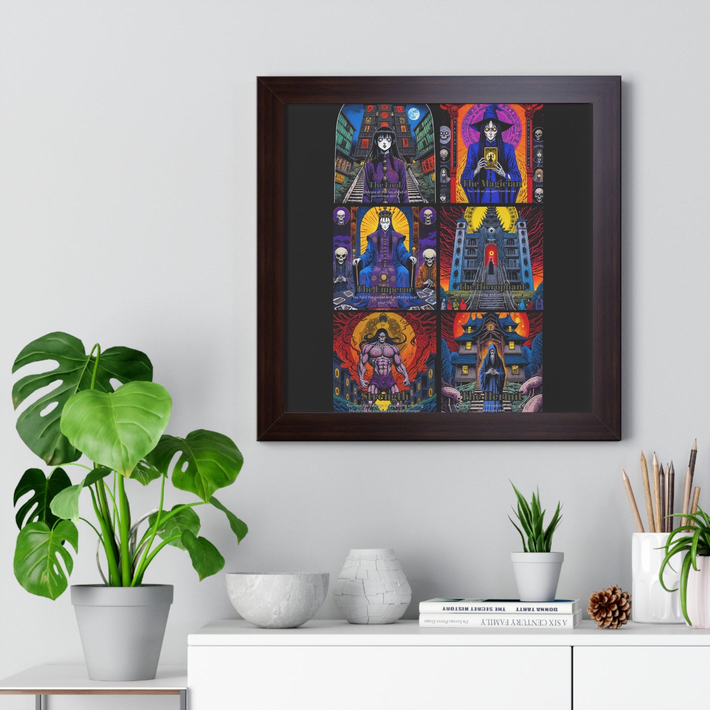 Major Arcana 1 of 4 Framed Vertical Poster
