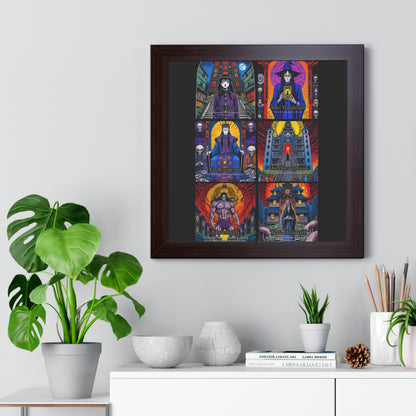 Major Arcana 1 of 4 Framed Vertical Poster
