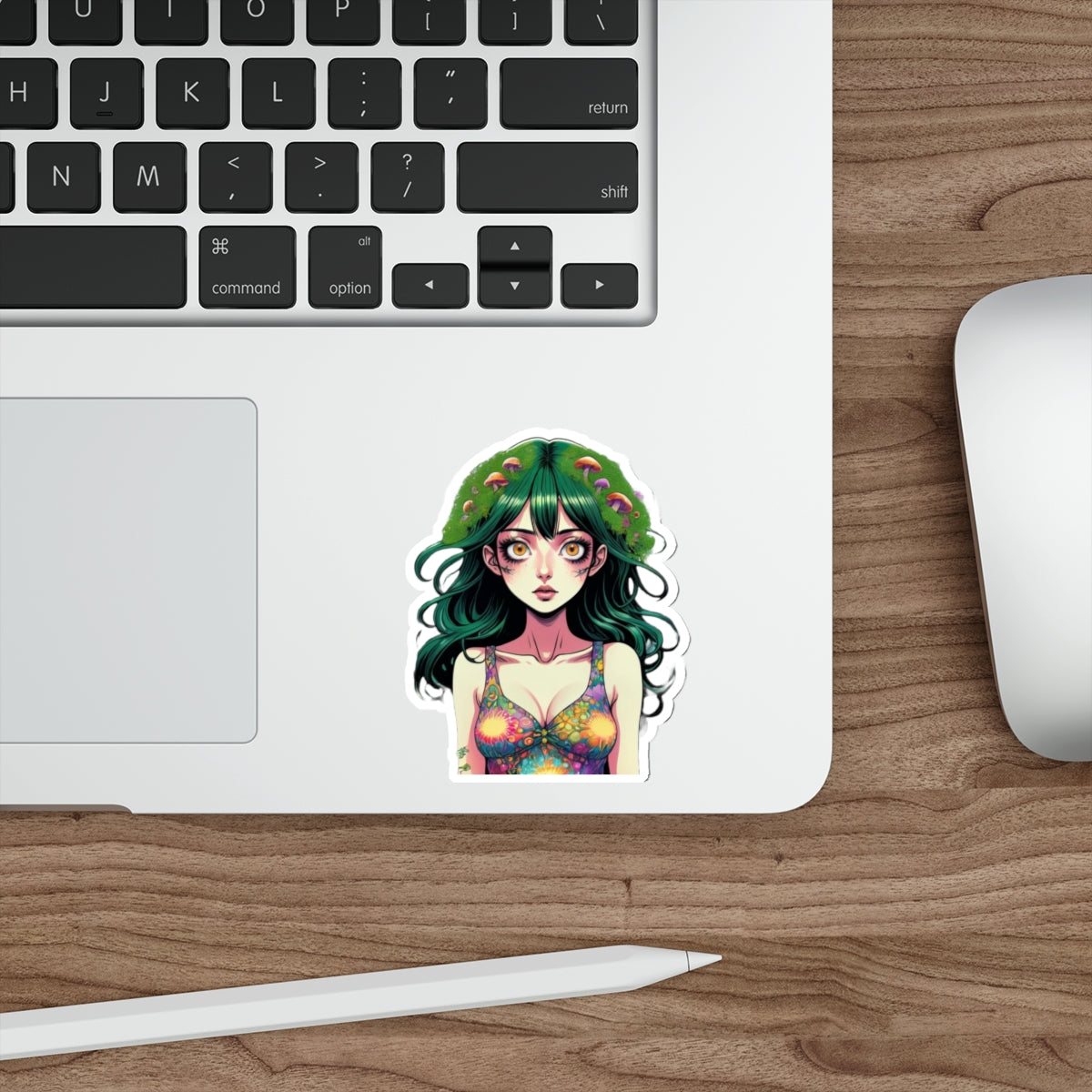 Mushroom Girl V9 Good Vibes Die-Cut Stickers