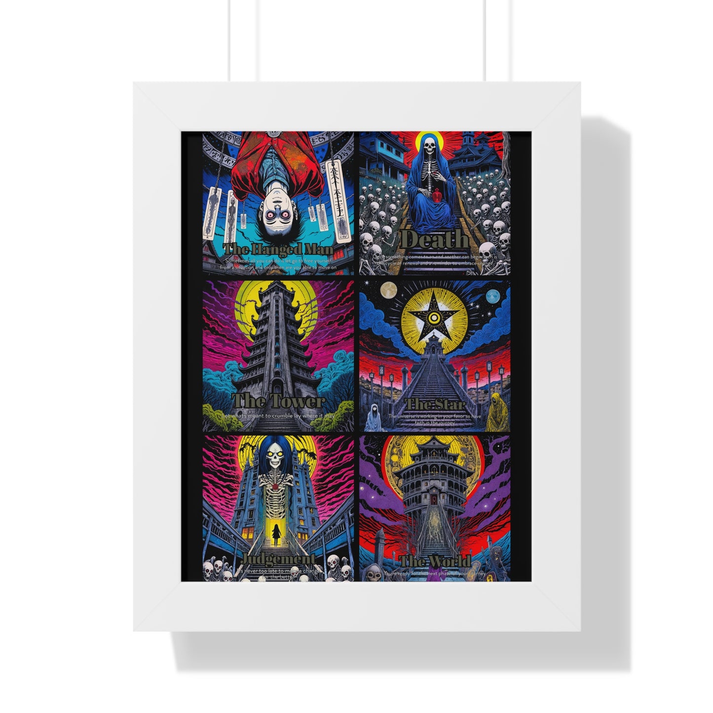 Major Arcana 4 of 4 Framed Vertical Poster