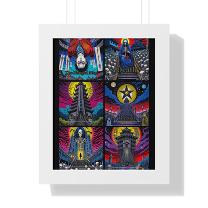 Major Arcana 4 of 4 Framed Vertical Poster