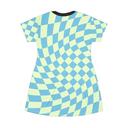 Light Blue Daydream Alice T-Shirt Dress