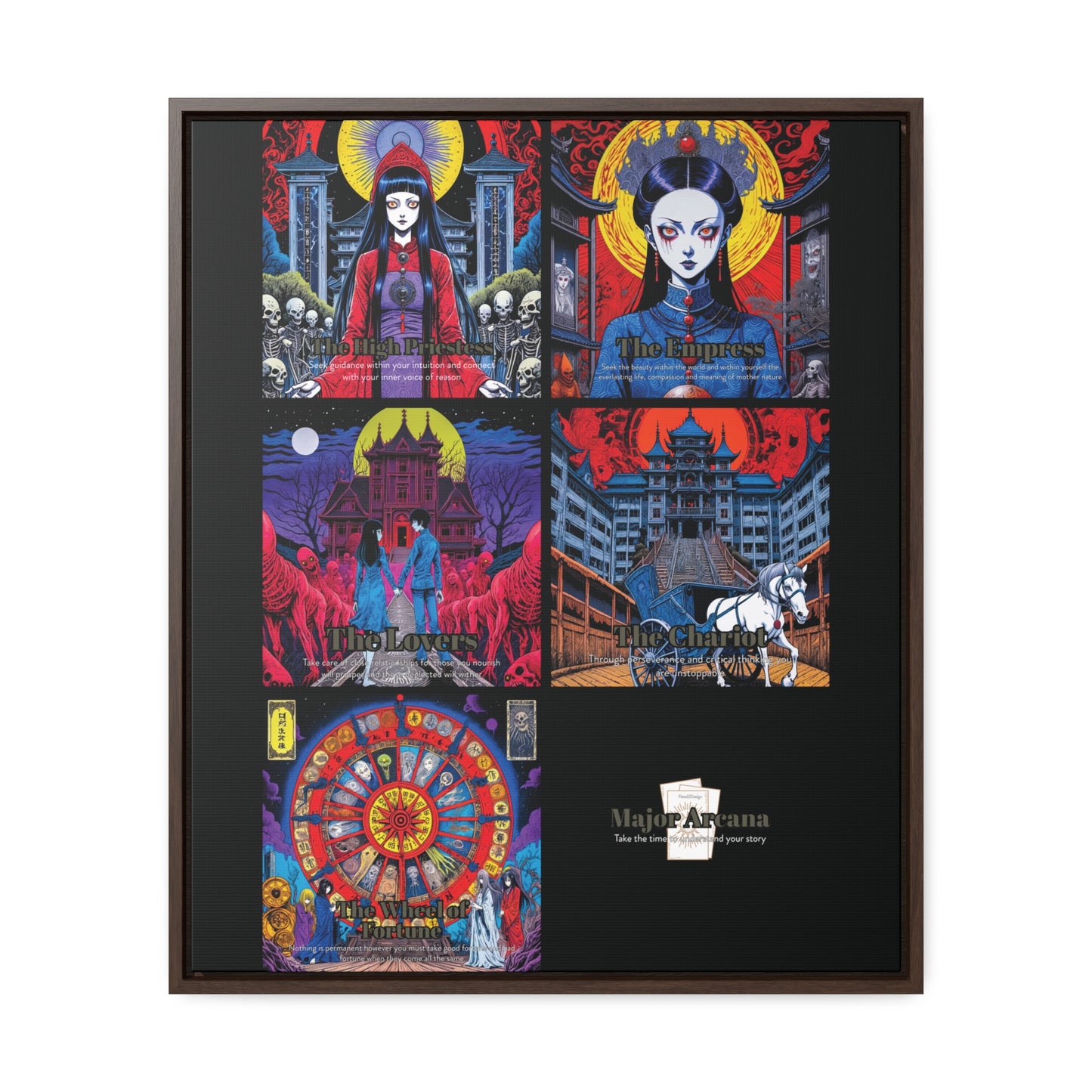 Major Arcana 2 of 4 - Framed Wall Art