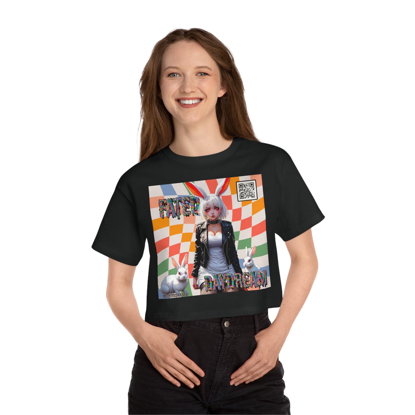 Checkered Daydream Champion Cropped T-Shirt