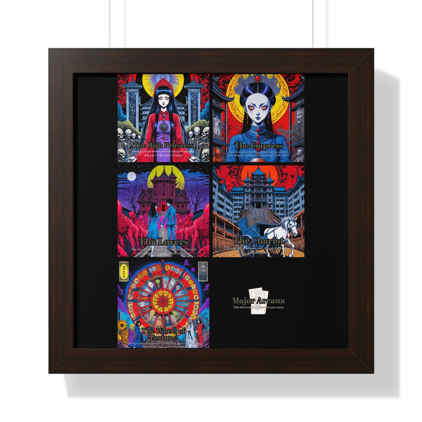 Major Arcana 2 of 4 Framed Vertical Poster